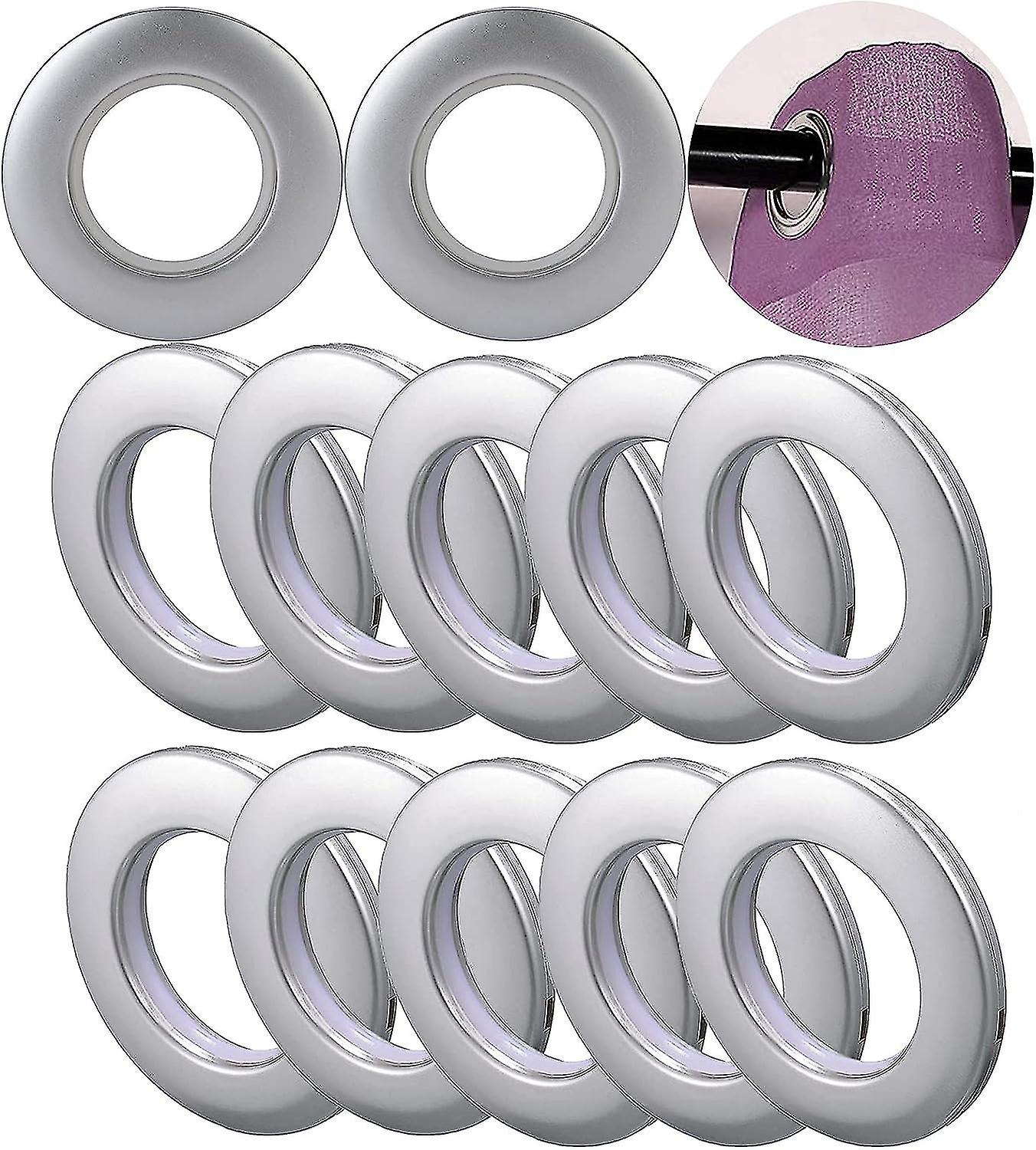100pcs Round Plastic Eyelets For Window Curtain Bathroom Shower Door