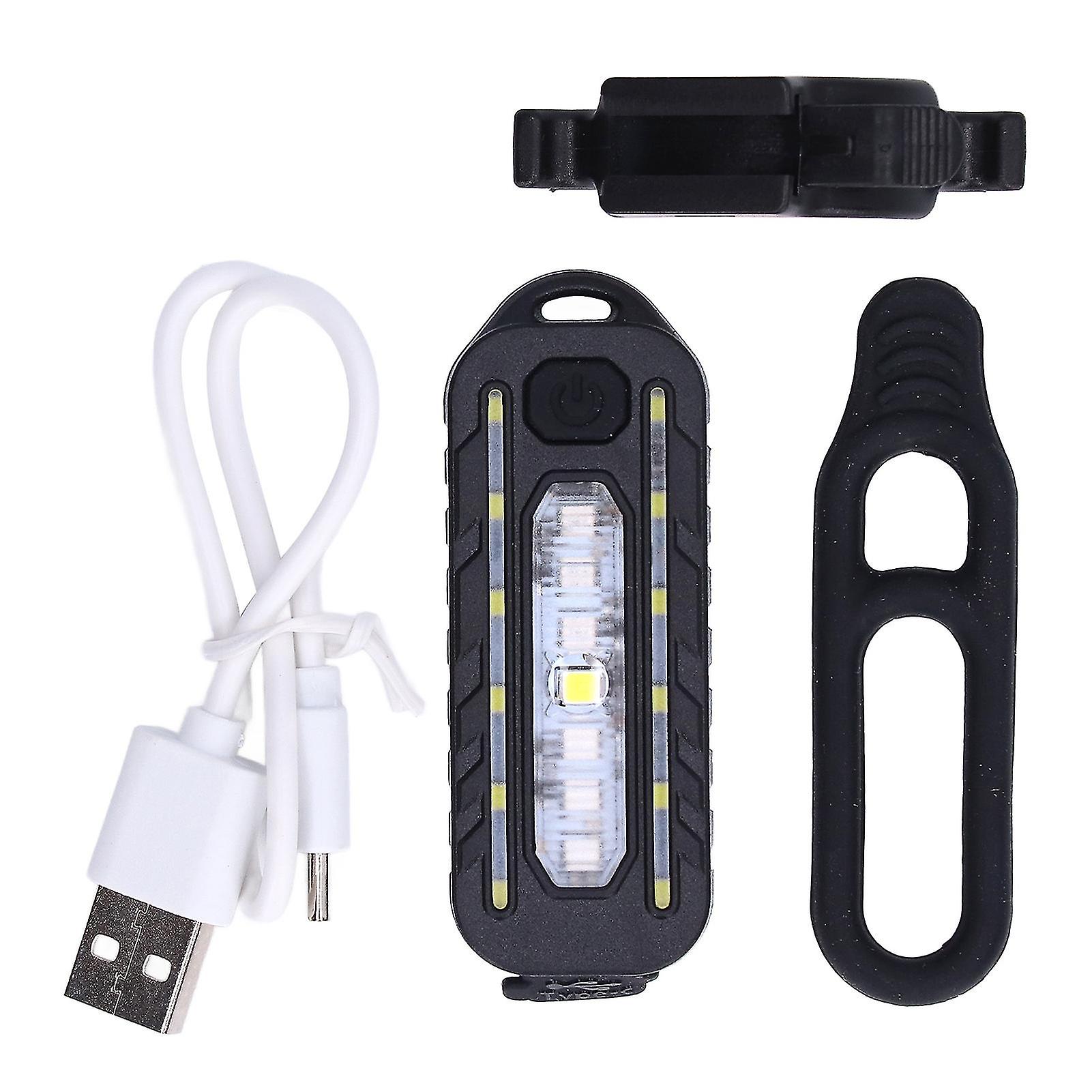 Multi-function LED tail light red blue USB charging waterproof shoulder lamp
