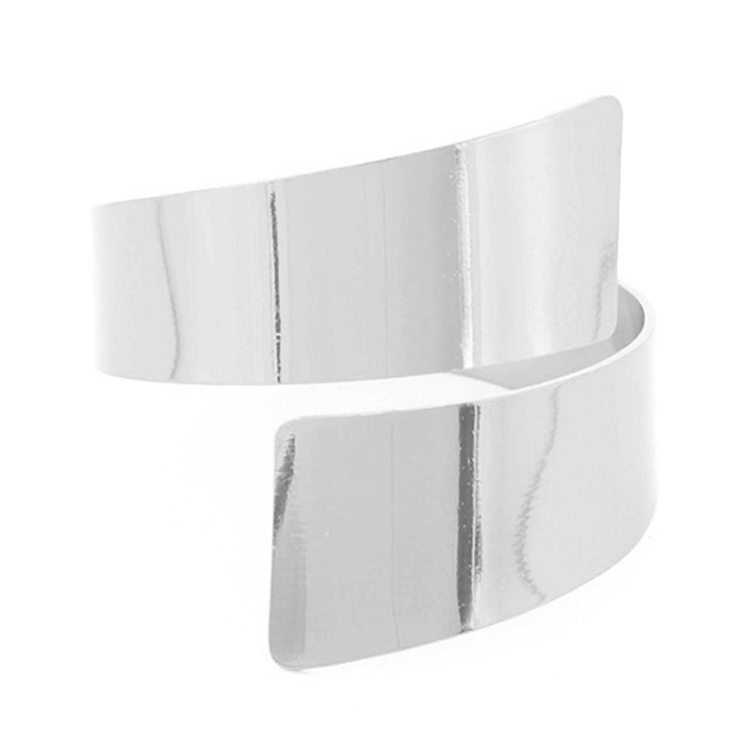 Rond de serviette Fine exécution Durable poli Style moderne Simple décoratif en métal fête Din