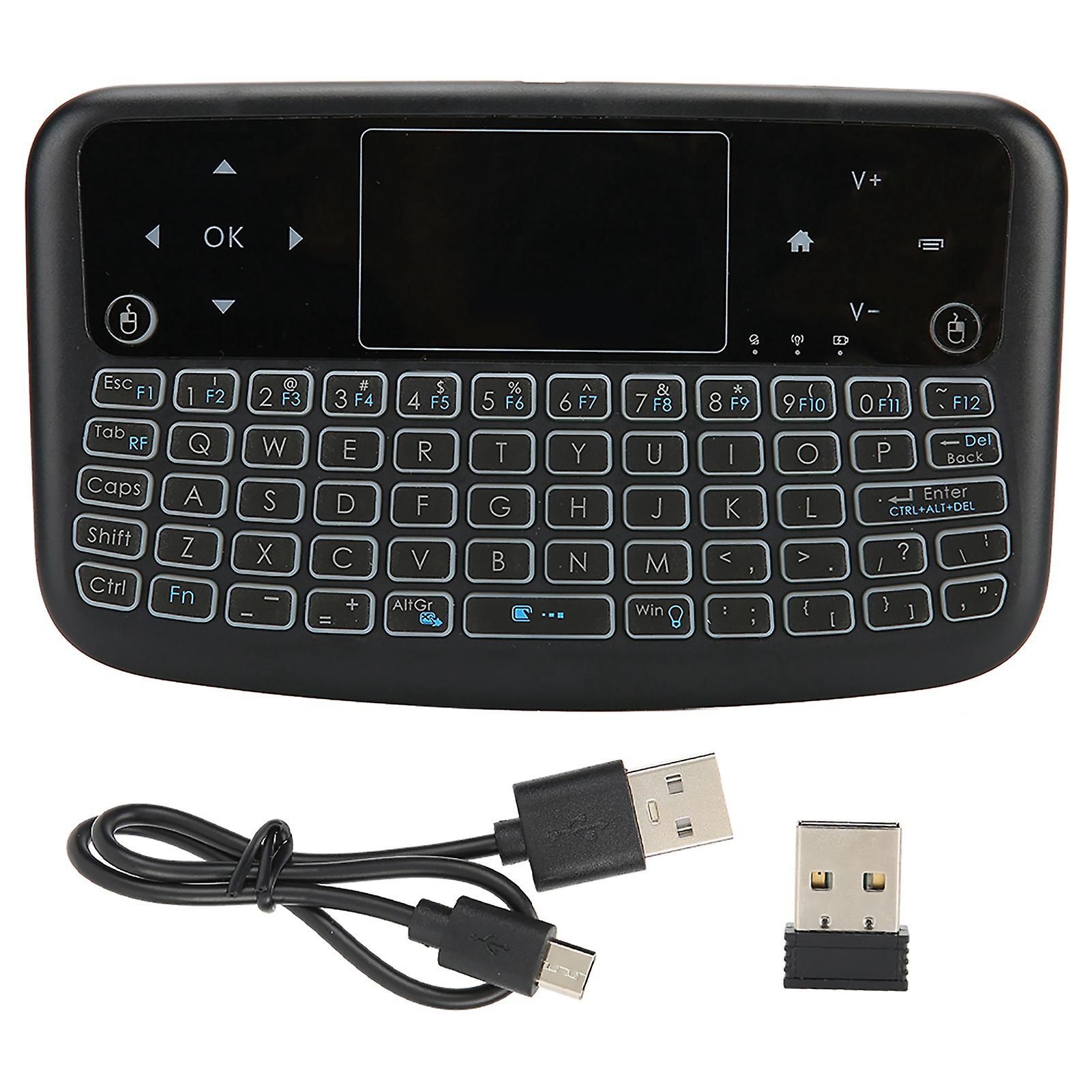 A36 Smart Wireless Keyboard Backlit Rechargeable Handheld Air Mouse with Touchpad