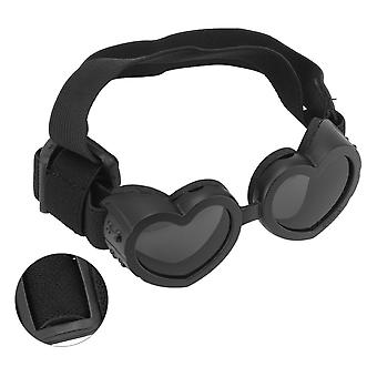 Dog Goggles Windproof Eye Protection Play Cool Handsome Adjustable Heart Shape Dog Sunglasses for Dogs Doggy Pet Puppy