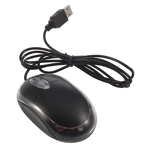USB Black Wired Optical Light Scroll Wheel Mice Mouse for Computer PC Laptop