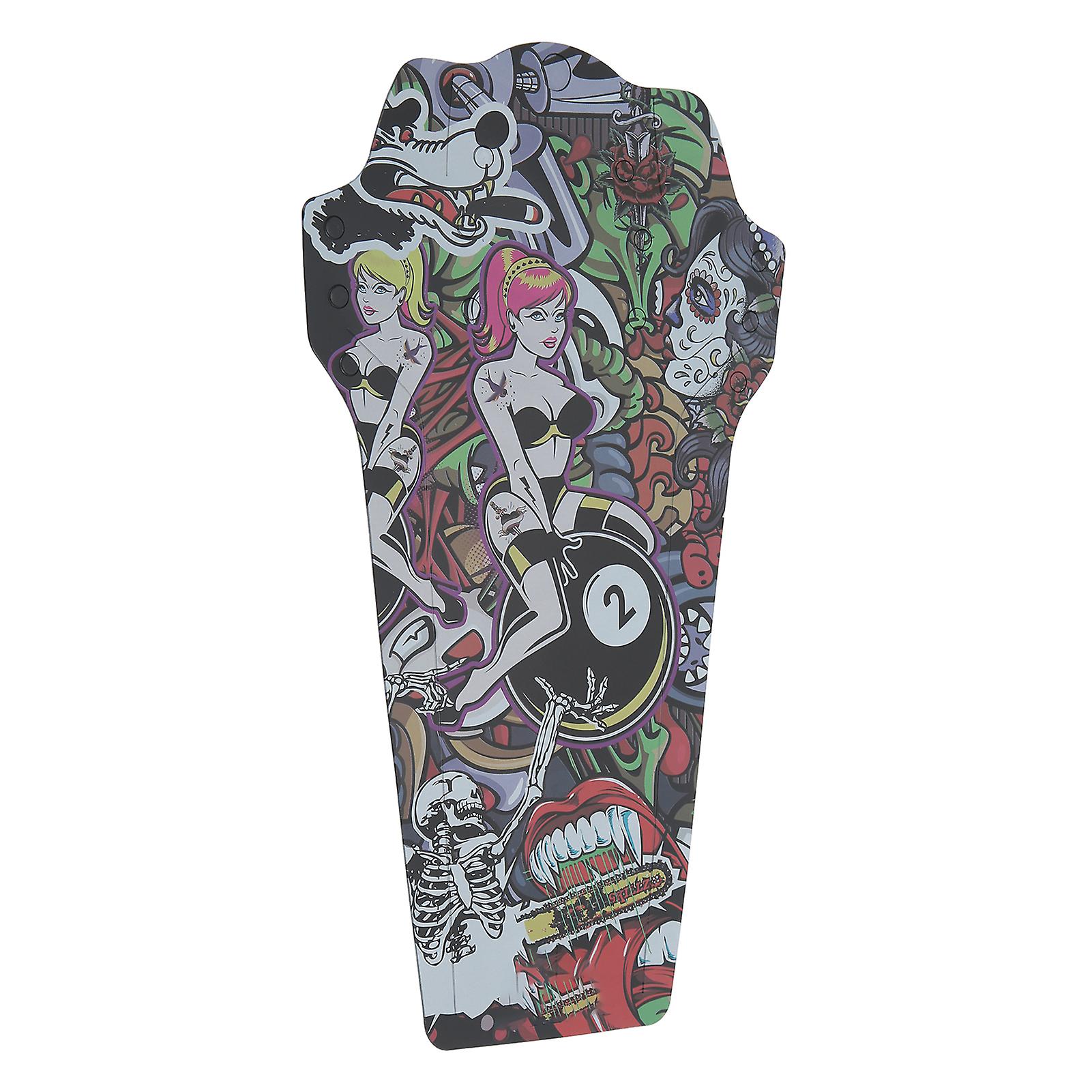 MEROCA Bicycle Mudguard PP5 Colorful Front Rear Wheel PP5Bike Mud Guard with 4 Fixing Straps Beauty Pattern