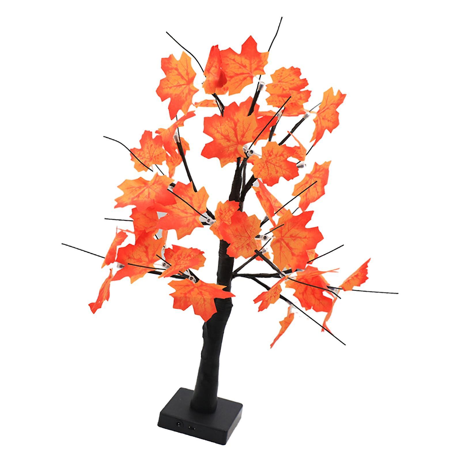 Lighted Fall Maple Leaves Tree Artificial Tree Lamp for Office Party