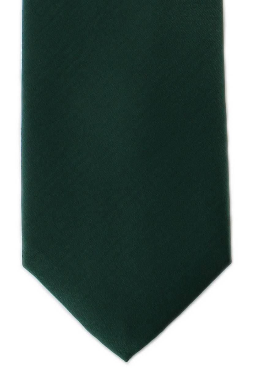 Michelsons of London Plain Ployester Tie - Green