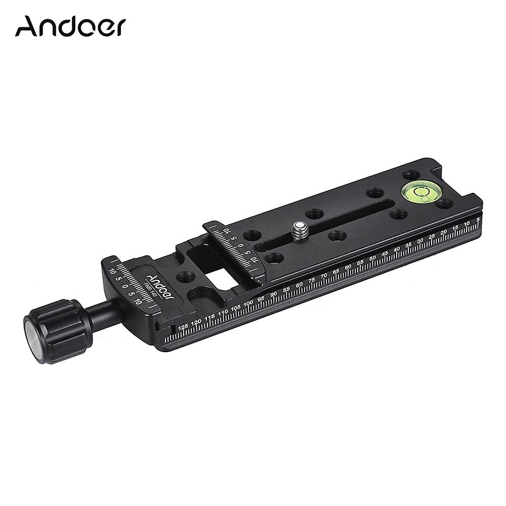 Andoer FNR-140 140mm Quick Release Plate Tripod Nodal Slide Tripod Rail Quick Release Plate Clamp Ad