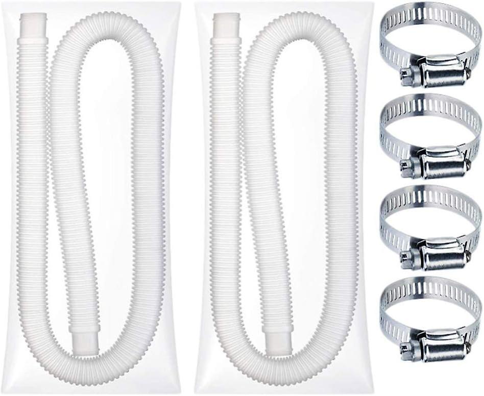 Pool hose replacement hose pool filter pump connection hoses with 4 clips soft filter pump hose for 