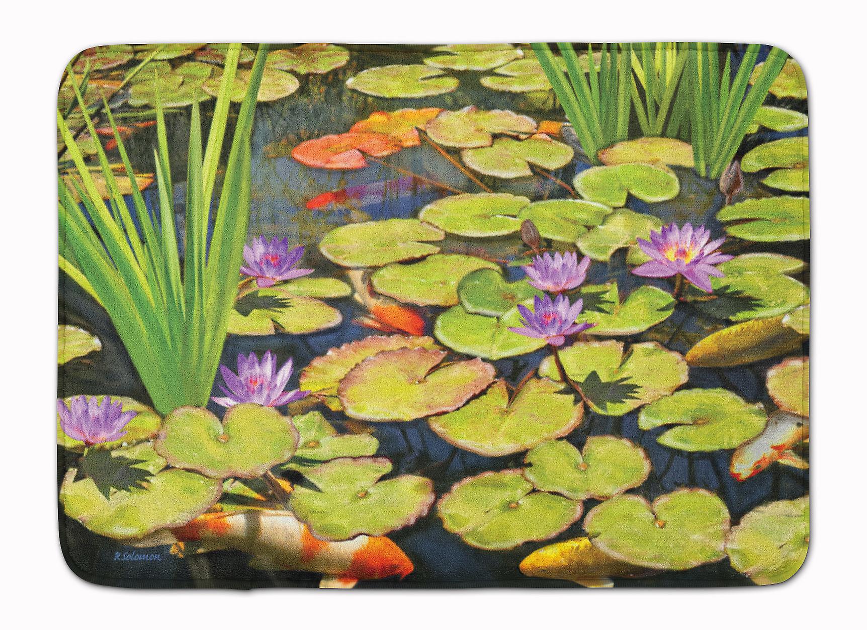Caroline`s treasures carolines comori prs4050rug koi pond ii masina lavabil spuma de memorie mat multicolore 19 x 27