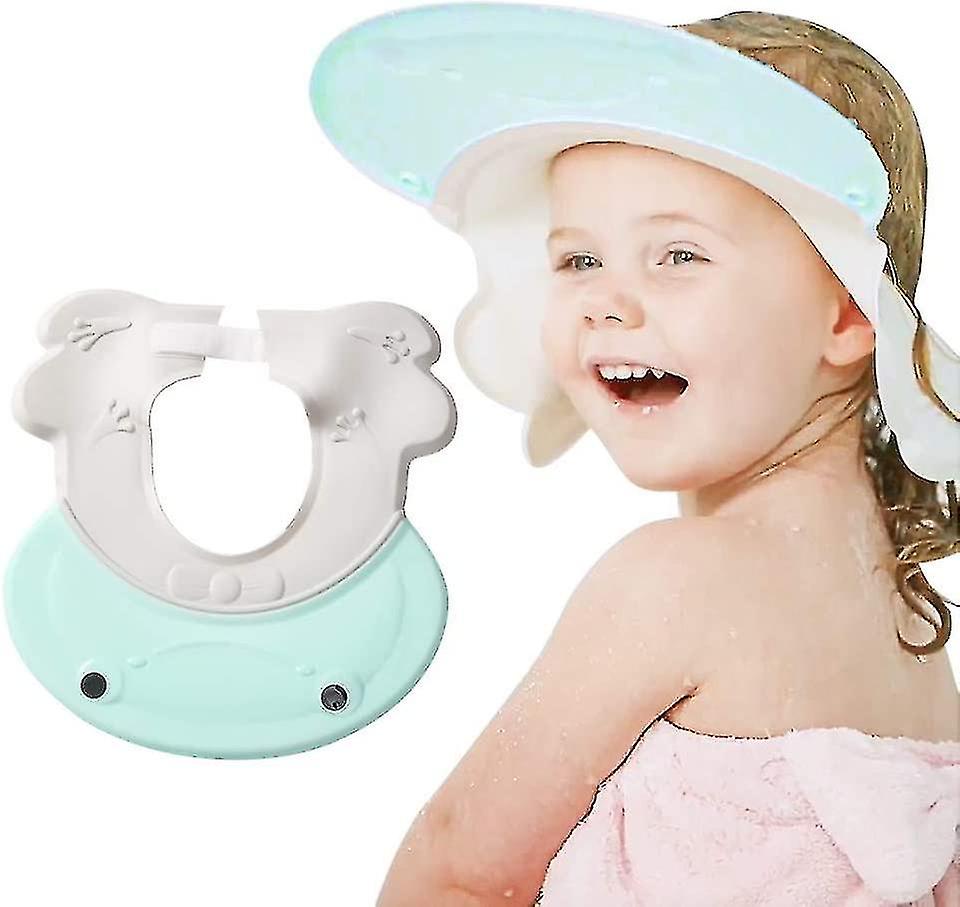 Gorro de baby shower ajustable - Para lavar el cabello - Verde claro