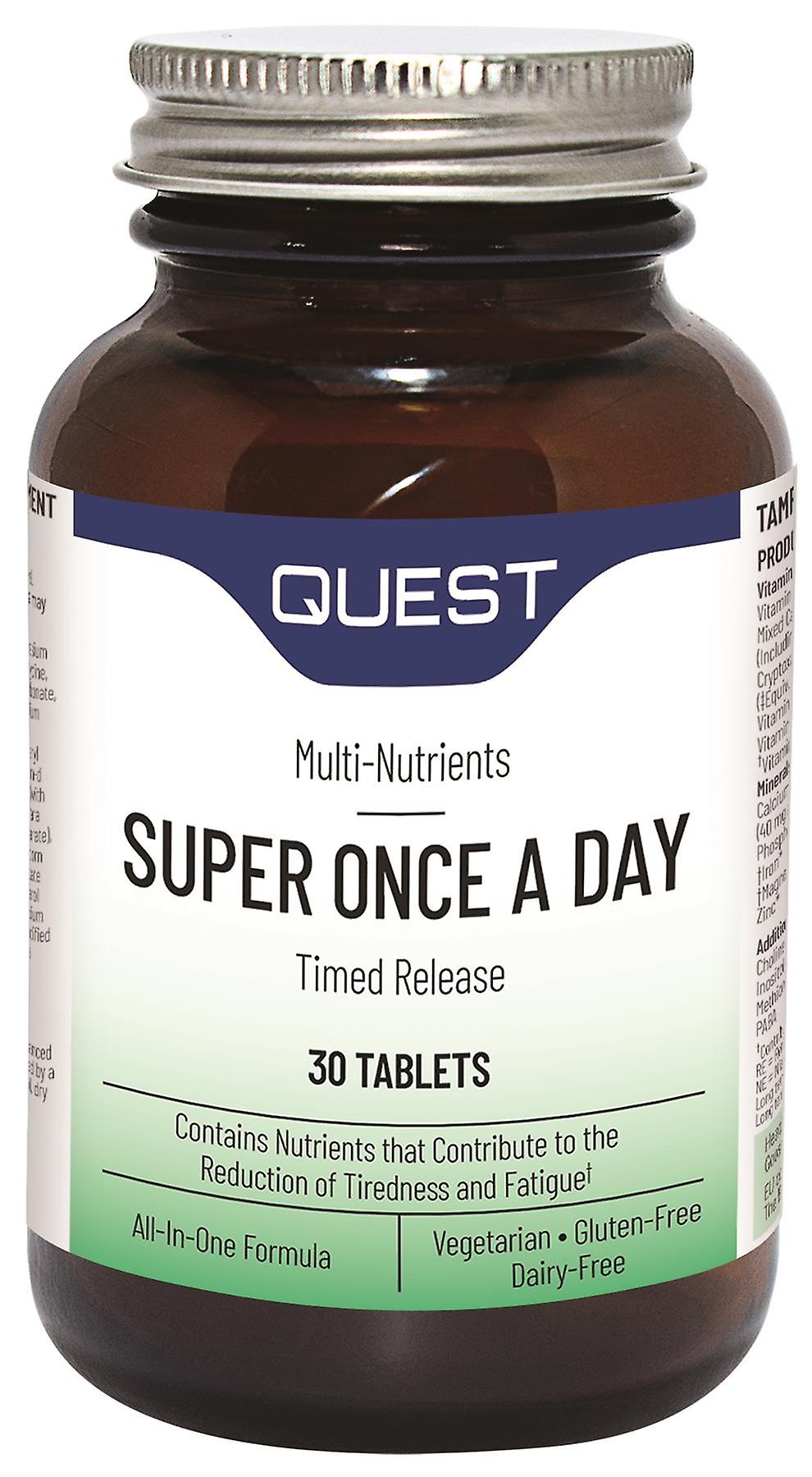 Quest Super Once A Day Timed Release Multivitamin - 30 Tablets