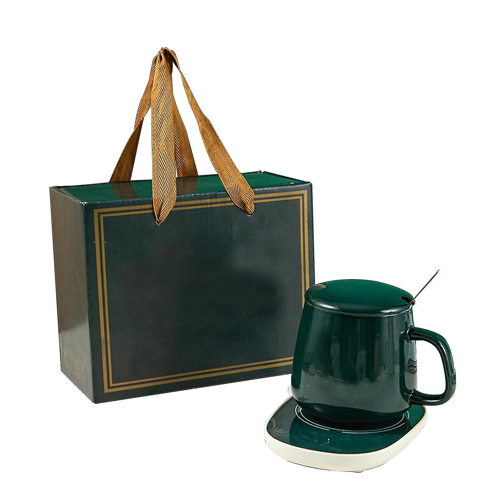 Coffee Cup Mug Warmer compatível com mesa com Auto Shut Off, Mug Warmer Set compatível com Desk Home Office - presentes de aniversário Coffee Gifts