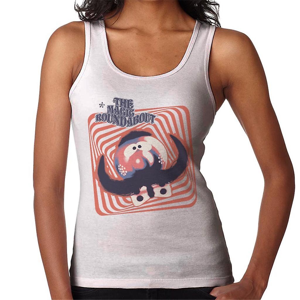 The Magic Roundabout Zebedee Psychedelic Lines Women's Vest
