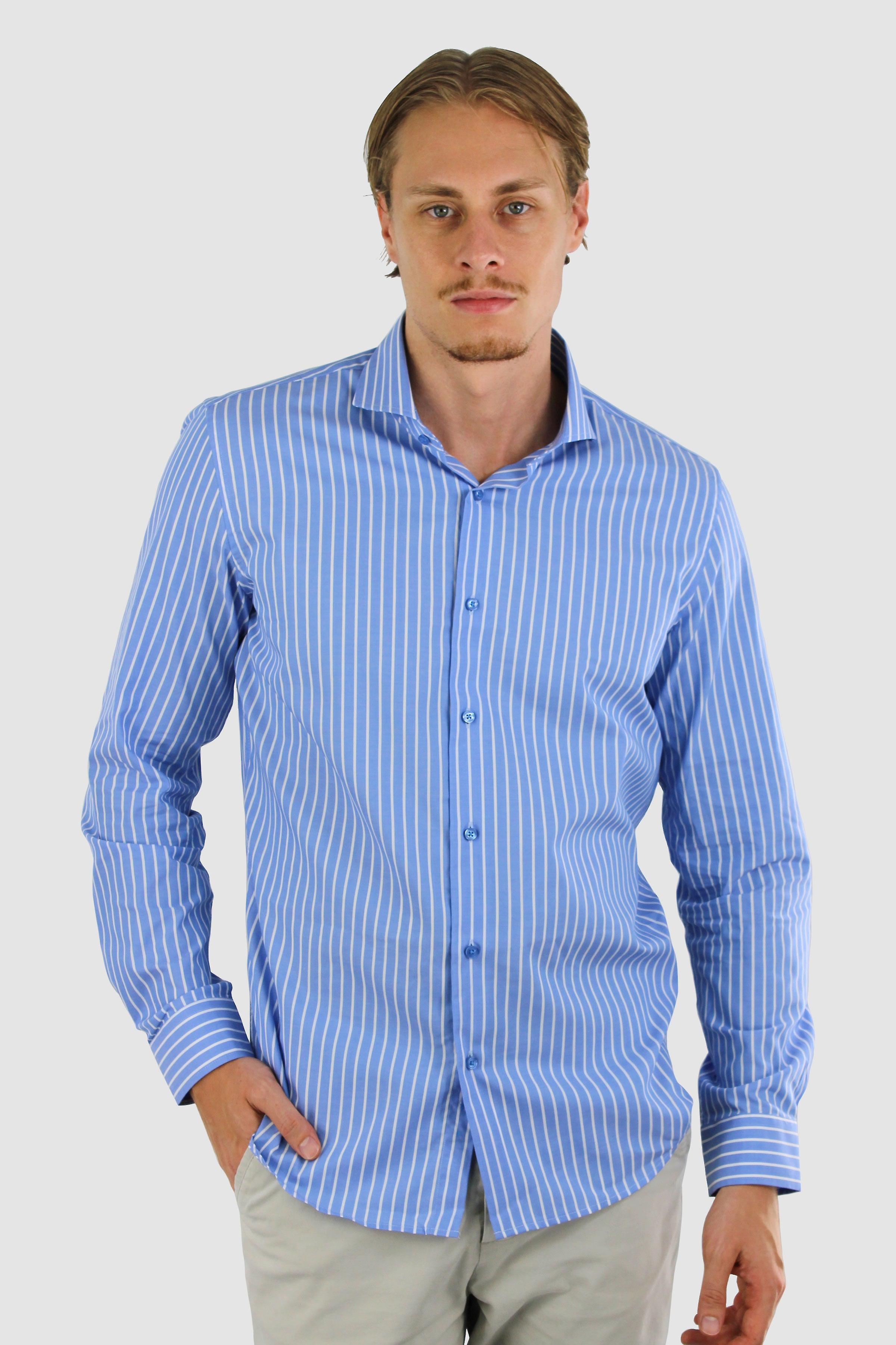 Camicia Stiro - Righe - Popeline Cotone - Slim Fit
