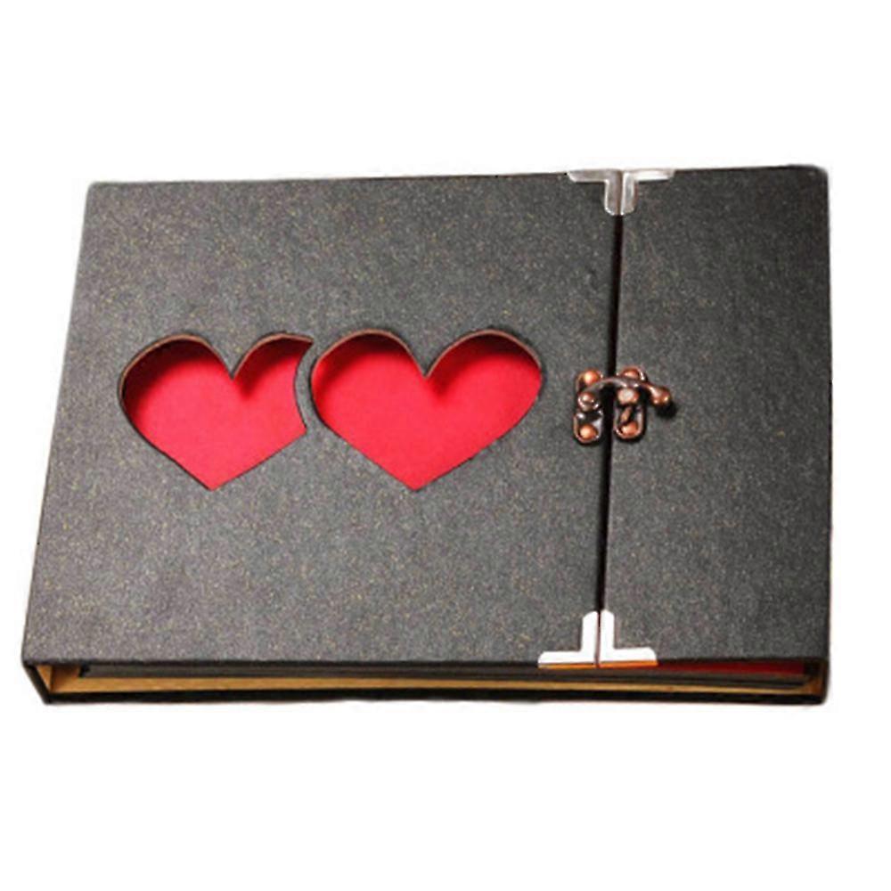 ألبوم صور لتصميمه بنفسك، ألبوم قصاصات، ألبوم صور بصفحات سوداء لإلصاقه في ألبومات الصور، حفلات الزفاف، عيد الميلاد، عيد الحب، عيد الميلاد، الذكرى السنوية