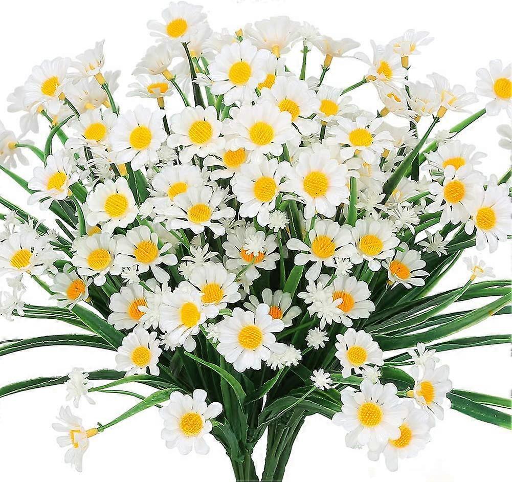 4 Pcs Artificial Daisy Flowers (White)