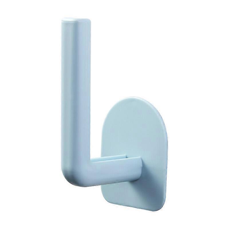 Hole-Free Kitchen Pot Rack Wall-Mounted Multi-Function Cutting Board Rack Bathroom Wall-Mounted Cup Storage Rack Blue Hook 2pcs