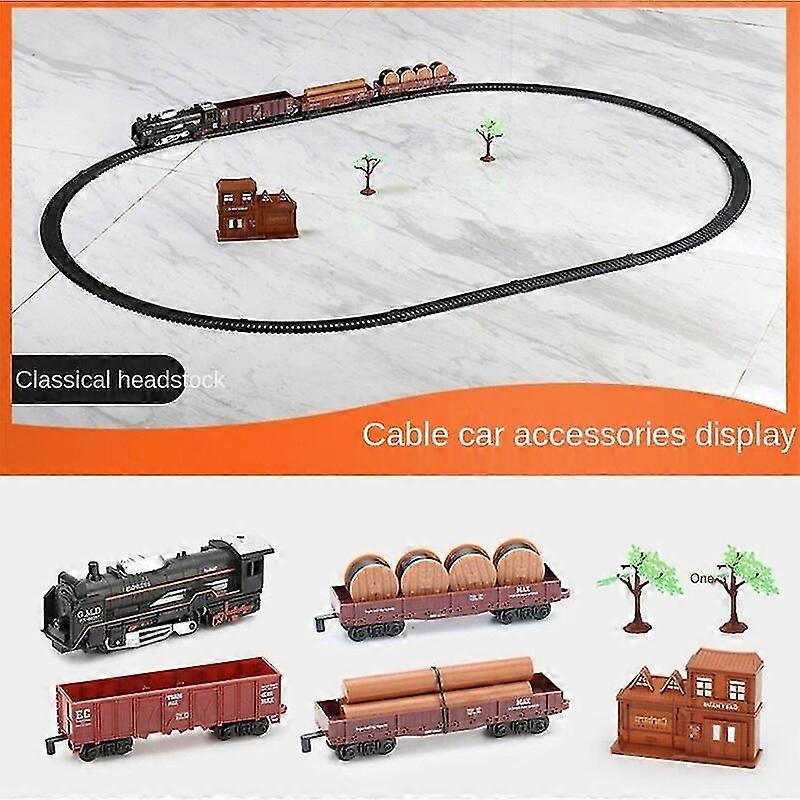 نموذج القطار الكهربائي مع السكك الحديدية المسار بطارية تعمل الكلاسيكية محاكاة عالية السرعة السكك الحديدية للأطفال الروبوتية