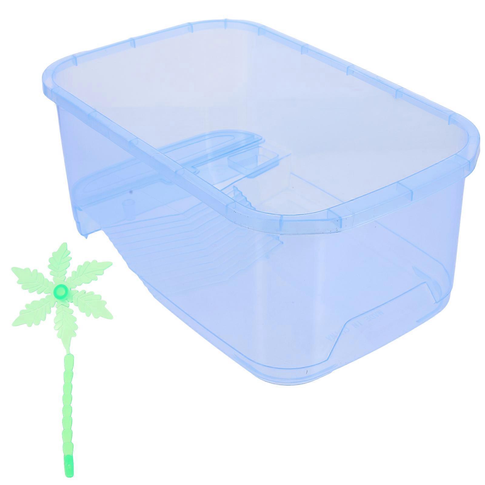 Amphibia Turtle Breeding Box Reptile Habitat Tortoise Breeding Case Turtle Feeding Box Plastic Reptile Hibernation Area