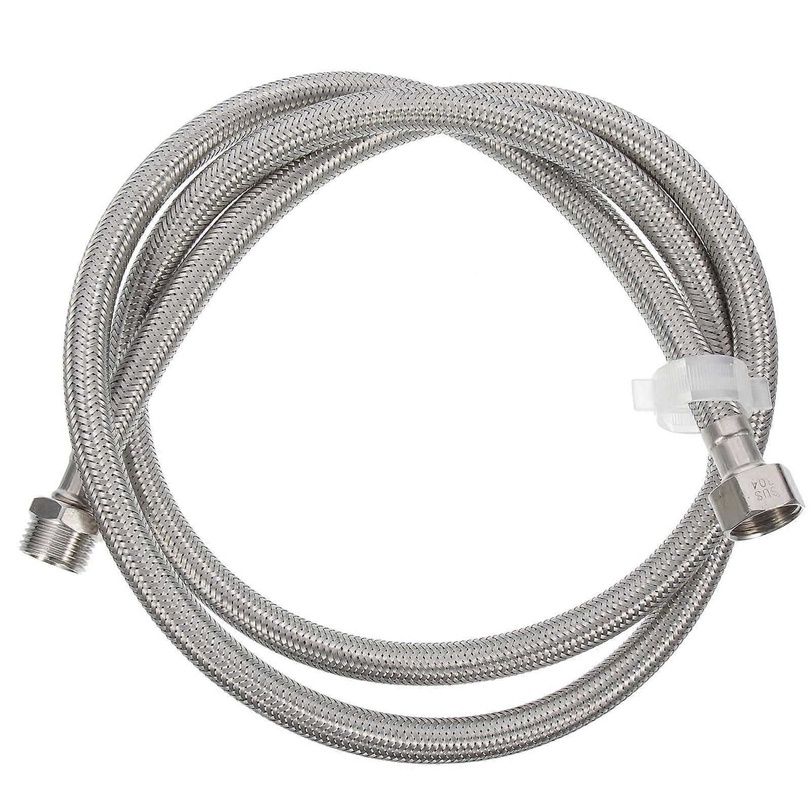304 Tuyau en acier inoxydable flexible tressé Tuyau de machine à laver 1/2 pouce fileté tuyau épais