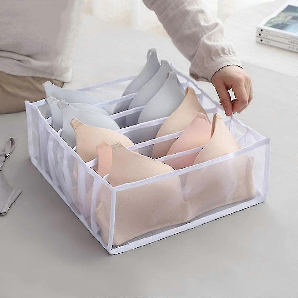 Underwear Storage Grid Three-piece Set Underwear Bra Storage Box Drawer Mesh Jeans Storage Box