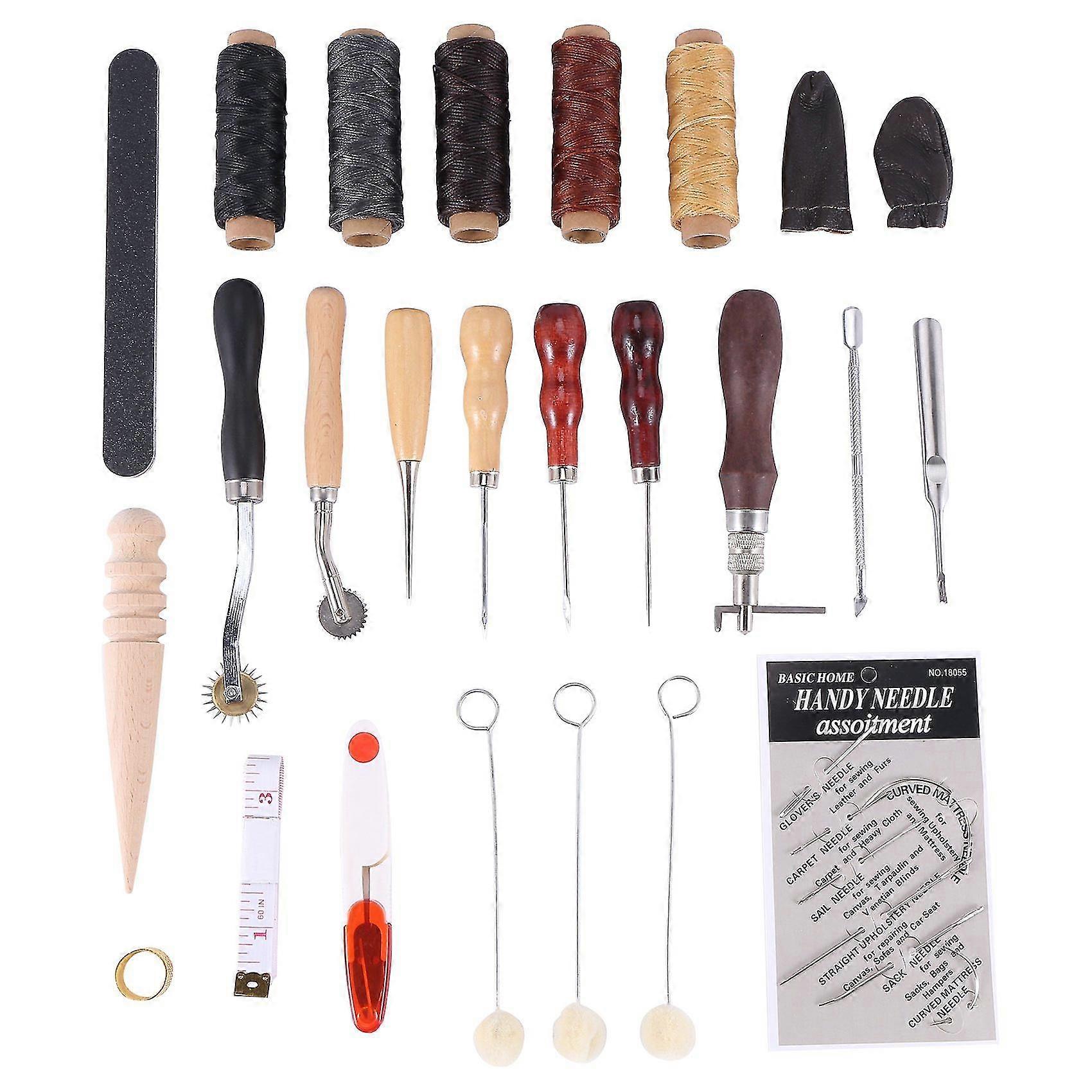 31 Pcs Leather Sewing Tools Leather Craft Tools Hand Stitching Tool