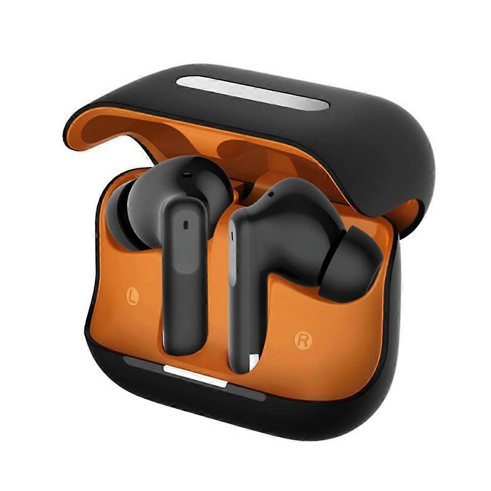 Wireless Bluetooth V5.3 Ear Buds Hybrid Active Noise Cancelling ENC ANC Earbuds for Laptop Pad Android/IOS Phones Black
