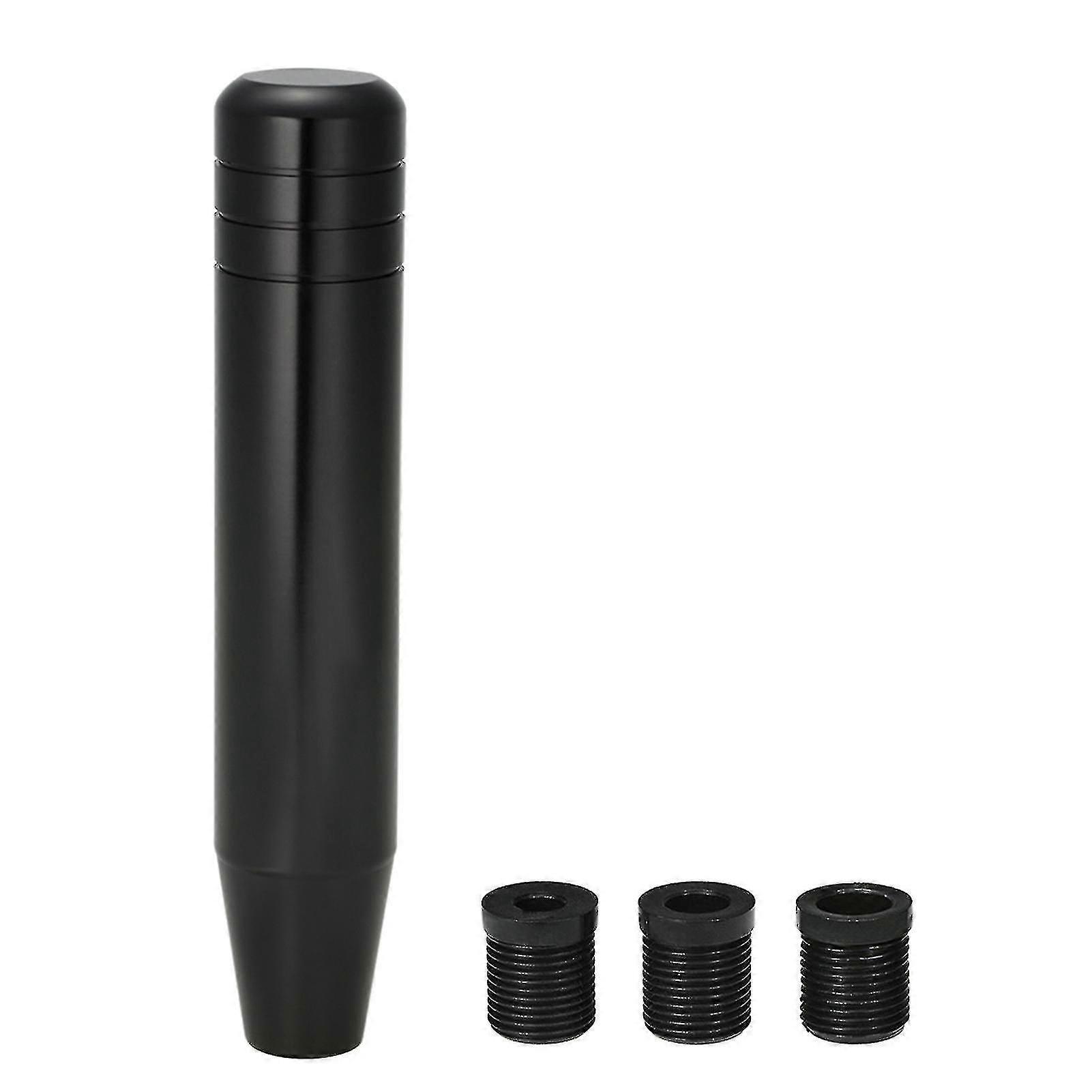 שחור באורך 18 ס"מ אוניברסלי משאית אלומיניום מירוץ הילוך העברת הילוכים מקל ידית עם 3 מתאם tw