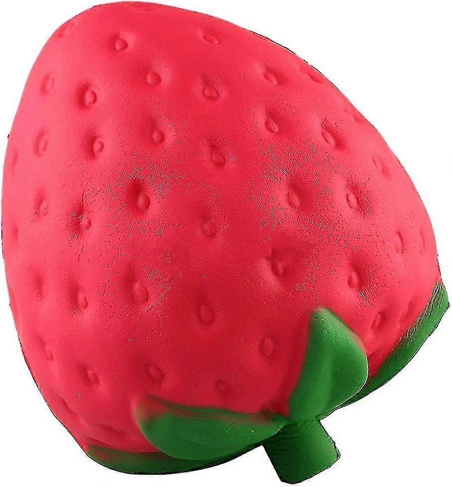 Langsomt stigende Squishy Skive Kawaii Squishy Jordbær Legetøj Langsom stigende hånd håndled Legetøj8cm