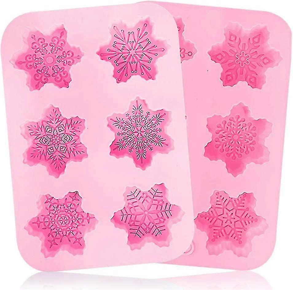 Silicone Mold, Snowflake, Cake, Fondant, Christmas Mold, Baking Mold, Chocolate, Dessert, Non-stick Silicone, Soap, Diy Mold For Kitchen