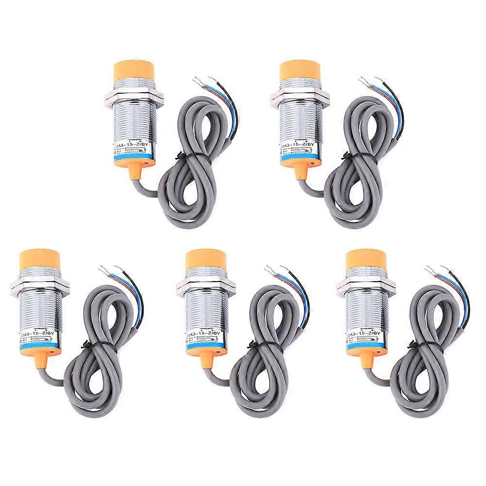 5 Pcs Proximity Switch JYIO LJ30A3-15 z BY 6-36VDC 3Wire PNP NO Inductive Approach Switch YEMAA