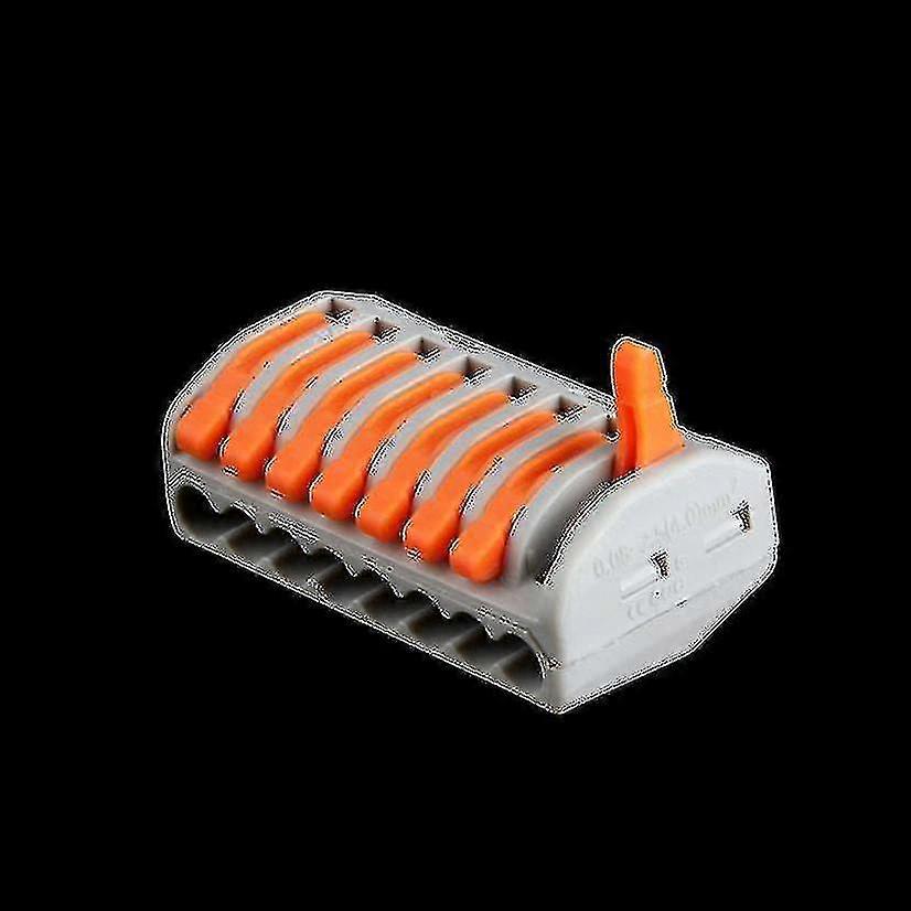 10pcs Electrical Connector, 222-418 Electrical Terminals, Connecting Terminals With 8 Control Lever -z