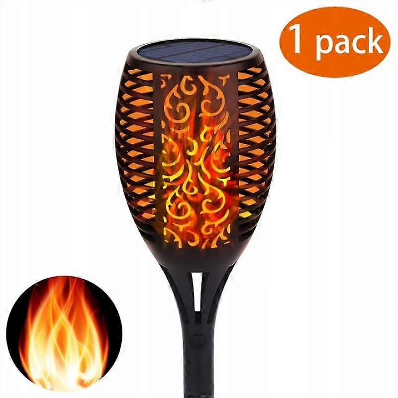 Outdoor courtyard 96LED solar flame landscape light