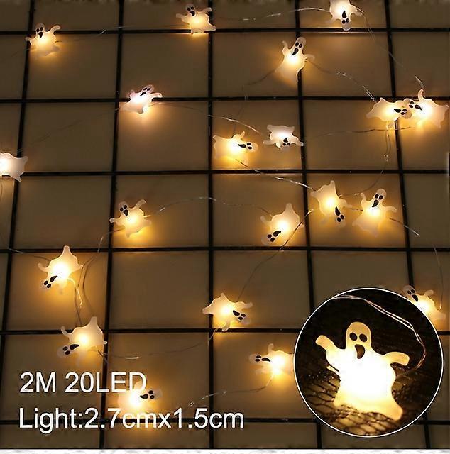 2024 Halloween Pumpkin Lights Lanterns Ghost String Lights Happy Halloween Party Decoration Kids Horror Atmosphere Decor