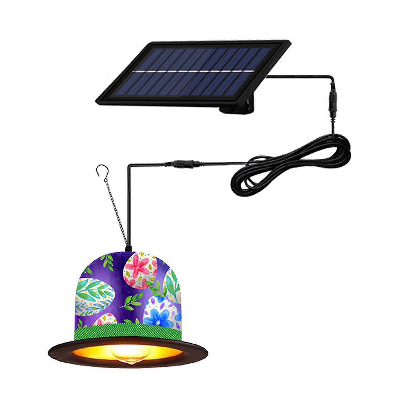 Solar Hanging Lamp Easter Supplies- Waterproof-rabbit Hangable Ornament