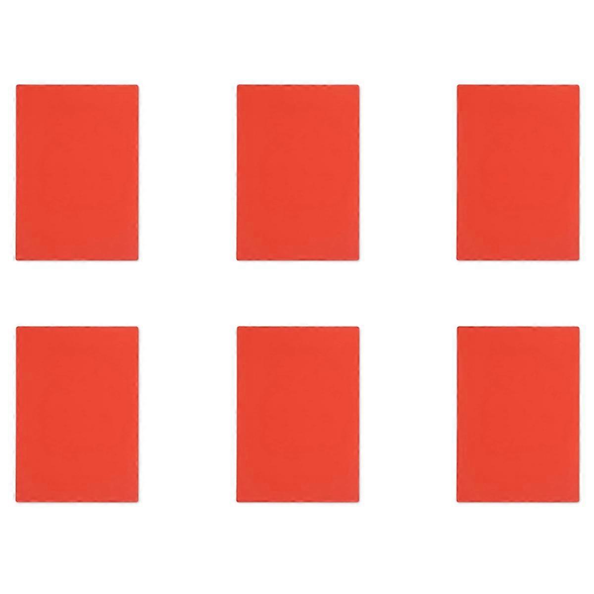 6X Rubber for Lasers Engraving Machine with A4 Size 2.3mm (Orange-Red)