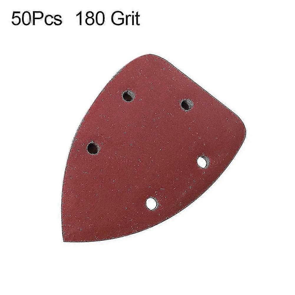 40-320 Grit Triangle Polishing Sandpaper Buffering Sanding Disc Sheets-size,color:180 Grit,50pcs*