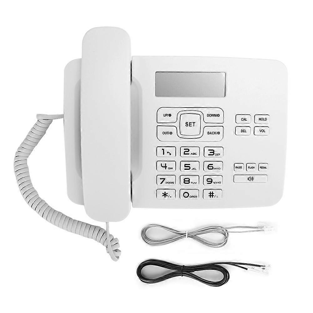 KX T7001 FSk DTMF Dual System Home Office Telephone with LCD Calendar Display White NO.6705