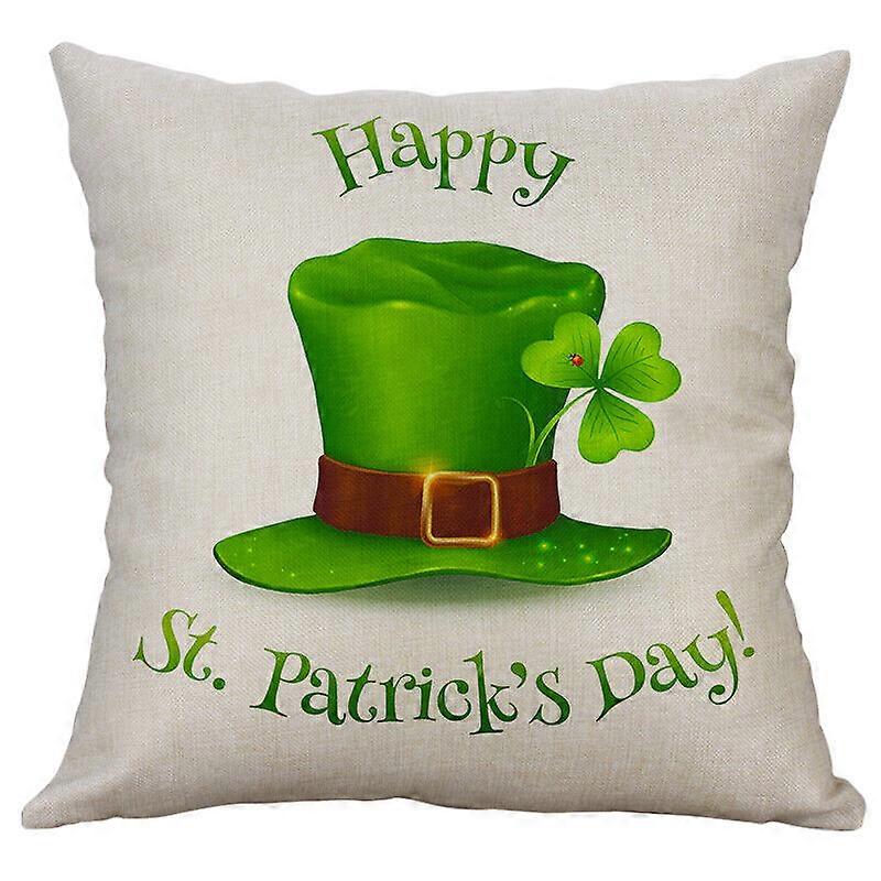 セントパトリックスデースロー枕カバーシャムロッククッションカバー、目に見えないジッパーデザイン921jpjcjh