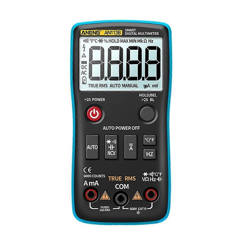 ANENG AN113B 6000 Counts Full Intelligent Automatic Range Digital Multimeter With Backlight AC/DC Ammeter Voltmeter