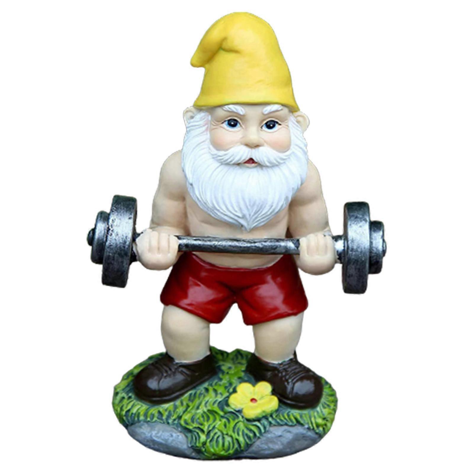 Τα ειδώλια ρητίνης Fitness Gnomes ενισχύουν τα έργα εξωραϊσμού αυλής για εσωτερική και εξωτερική διακόσμηση