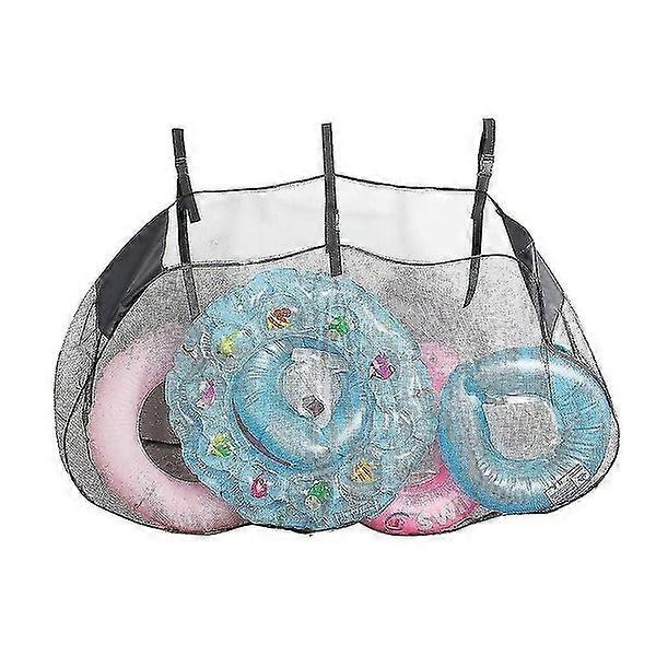 Large Capacity Foldable Hook Mesh Bag for Pool Storage, Swimming Pool Fence Mesh