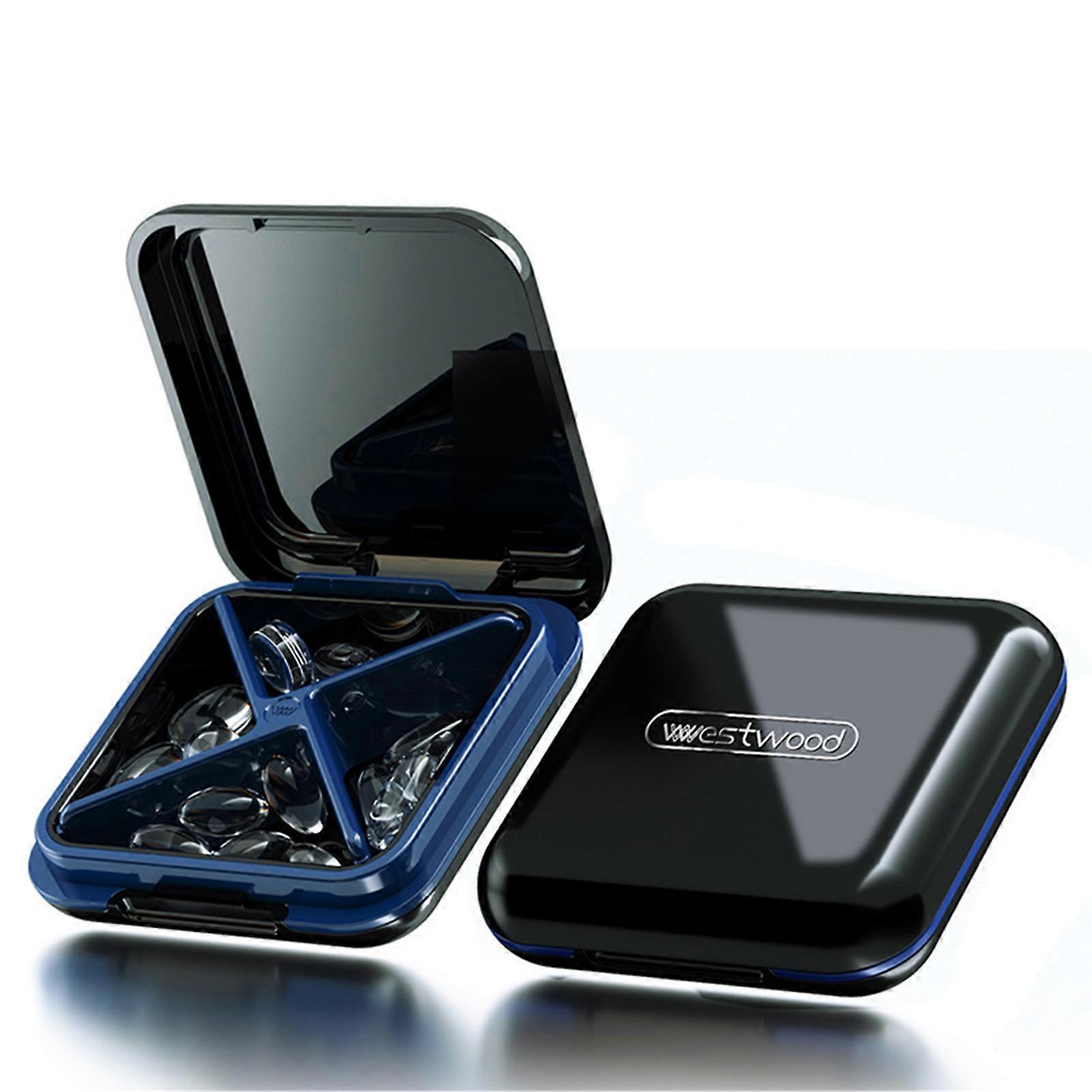 Drug Separation Pill Box Portable Medicine Holder Container for Home Medine Storage Container
