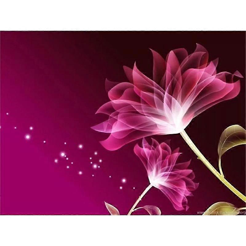 Abstrakti kukka 5d DIY timanttimaalaus Mosaiikkikuva Käsityökodin sisustus