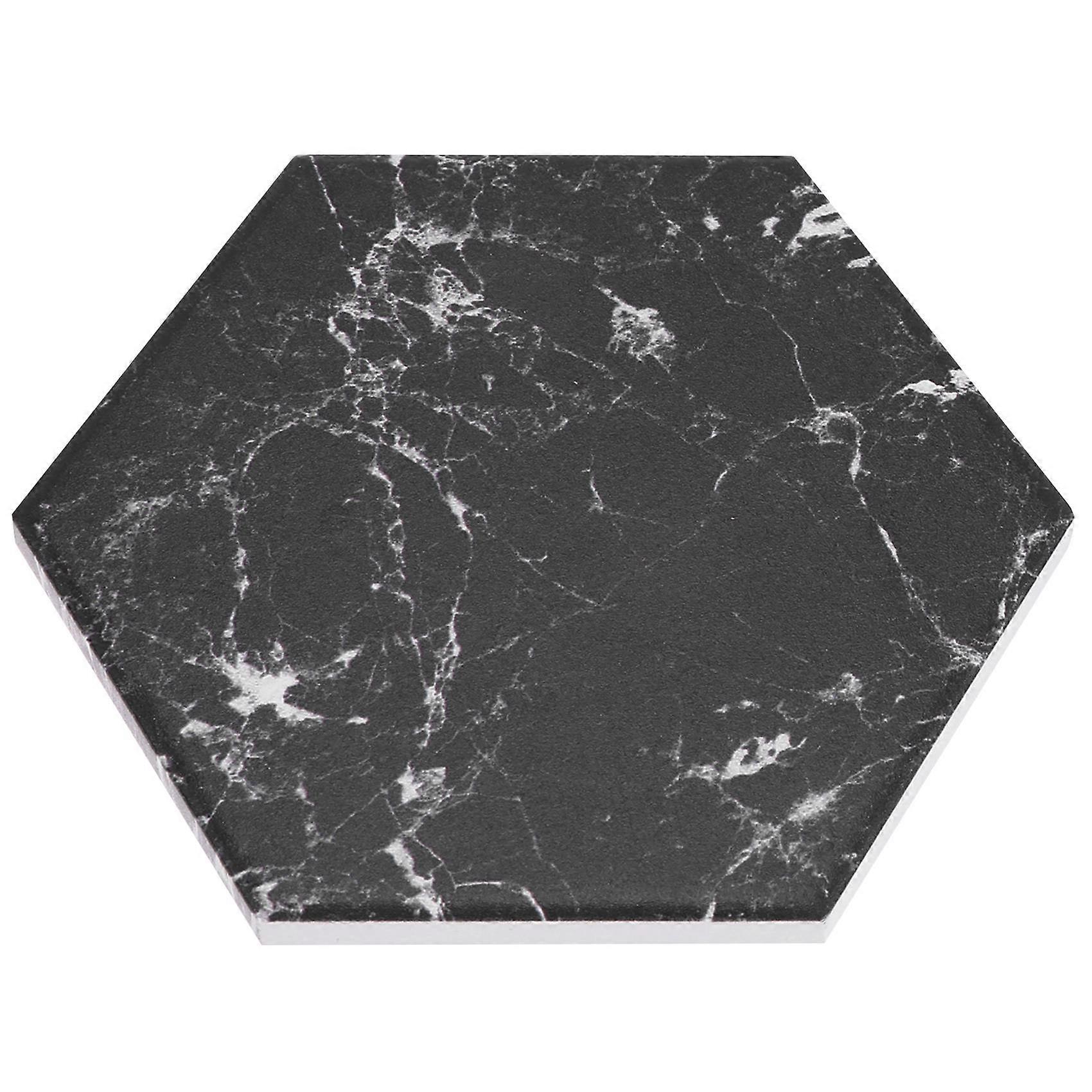 Coasters for Drinks with Gold Holder,Absorbent Ceramic Coasters with Marble Design,Coaster Set,Tabl