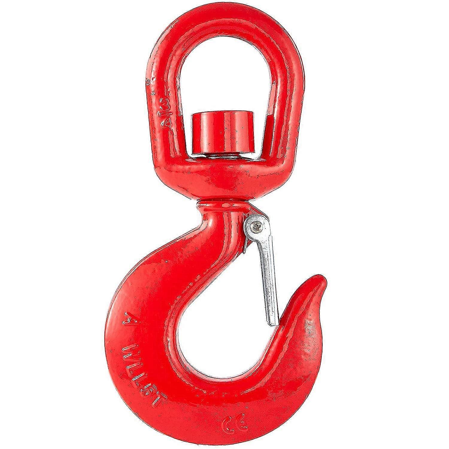 Gribouillage 2 Ton Swivel Lifting Hook With Safety Latch - Heavy Duty 3/4" Lifting Swivel Hook, 2200lbs Capacity, Ideal For Rigging And Lifting Applic
