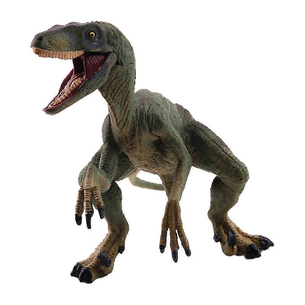 Mini Solid Raptor Dragon Simulated Dinosaur Model Funny Dinosaur Statue Static Dragon Toy For Kids Desktop Adornment (green)