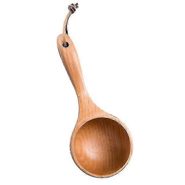 Bath Sauna Kitchen Wooden Bucket Spoon, Soup Spoon