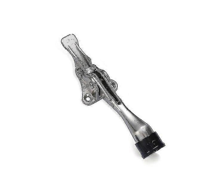 1-Pack Kickdown Door Stop with One-Touch Adjustable Height - Silver