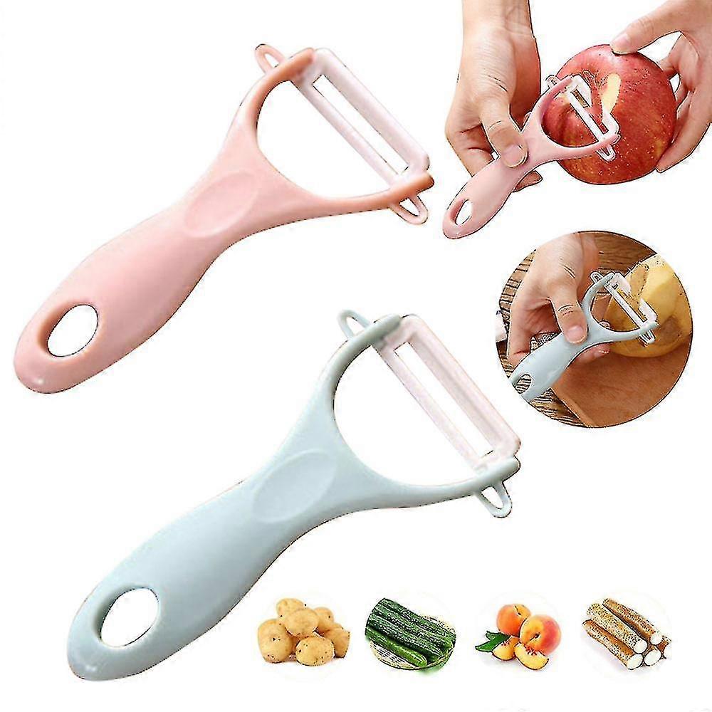 2 Pcs Ceramic Peeler Fruit Peeler Vegetable Peeler Universal Peeler For Kitchen