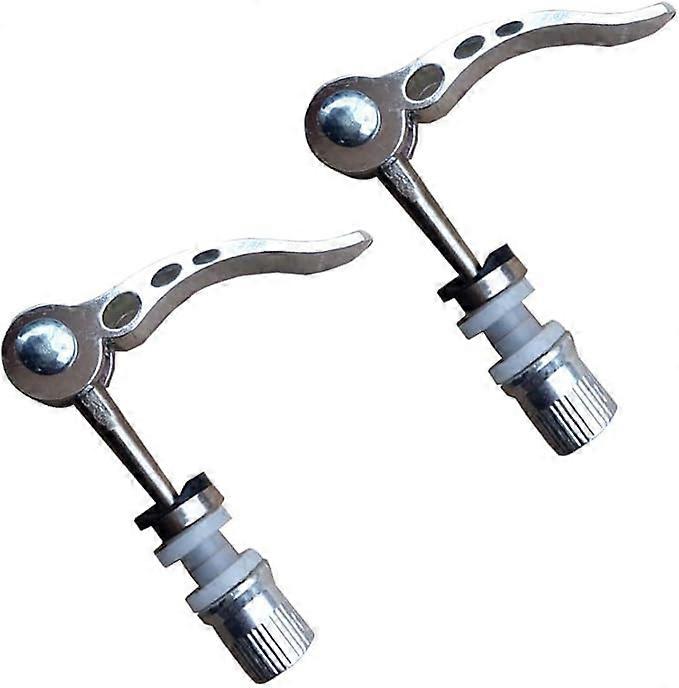 Bicycle Clamp - Quick Release Bicycle Seat Posts Lightweight and Durable,Silver (2pcs),60 * 65mm